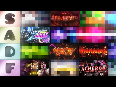 RANKING MY 100 EXTREME DEMONS ON A TIER LIST