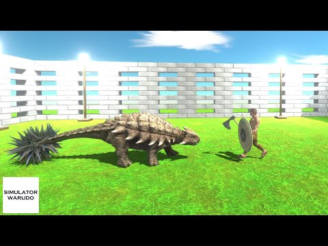 Ankylosaurus with 100 Spikes vs ALL UNITS Animal Revolt Battle Simulator