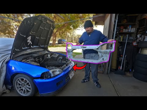 HOW TO : 92-95 Civic Core/Radiator Support Replacement !