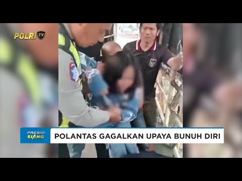 SATLANTAS POLRES KOTA CIMAHI GAGALKAN UPAYA BUNUH DIRI