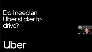Uber Sticker requirement Q&A - US New Driver Webinar June 2024 | Uber
