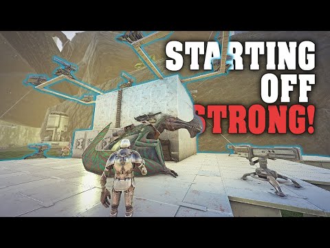 Heavy Turrets and PVP Day 1 | Ark Pvp MTS Beginners E1