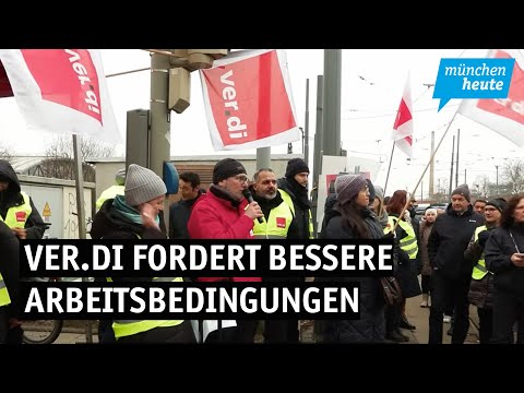 Bahnstreik in München: ver.di fordert bessere Arbeitsbedingungen