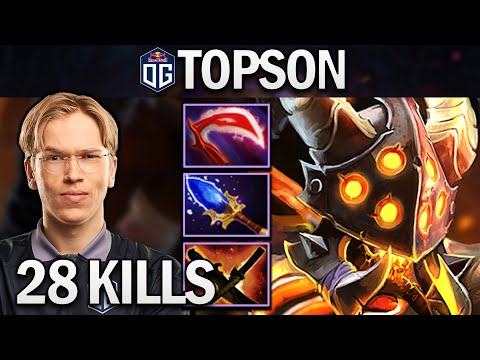 OG.TOPSON CLINKZ WITH 28 KILLS - DOTA 2 7.26 GAMEPLAY