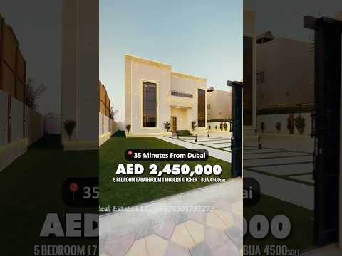 5-bedroom luxury villa—Dubai style, Ajman price!