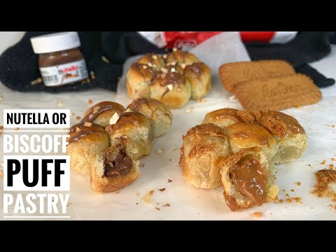 Deliciousnessly | NUTELLA or BISCOFF Puff Pastry RECIPE