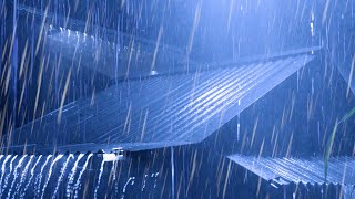 Download lagu ⚡ Heavy Thunderstorm Sounds to Sleep Instantly | Heavy Rain on Metal Roof & Very Powerful Thunder mp3