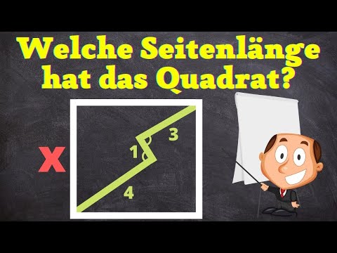 Welche Seitenlänge hat das Quadrat? |  Spannendes Mathe-Rätsel
