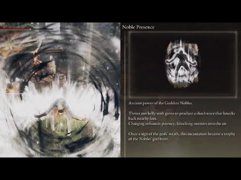 Elden Ring Noble Presence Spell Location and Demonstration Black Flame Belly Thrusting