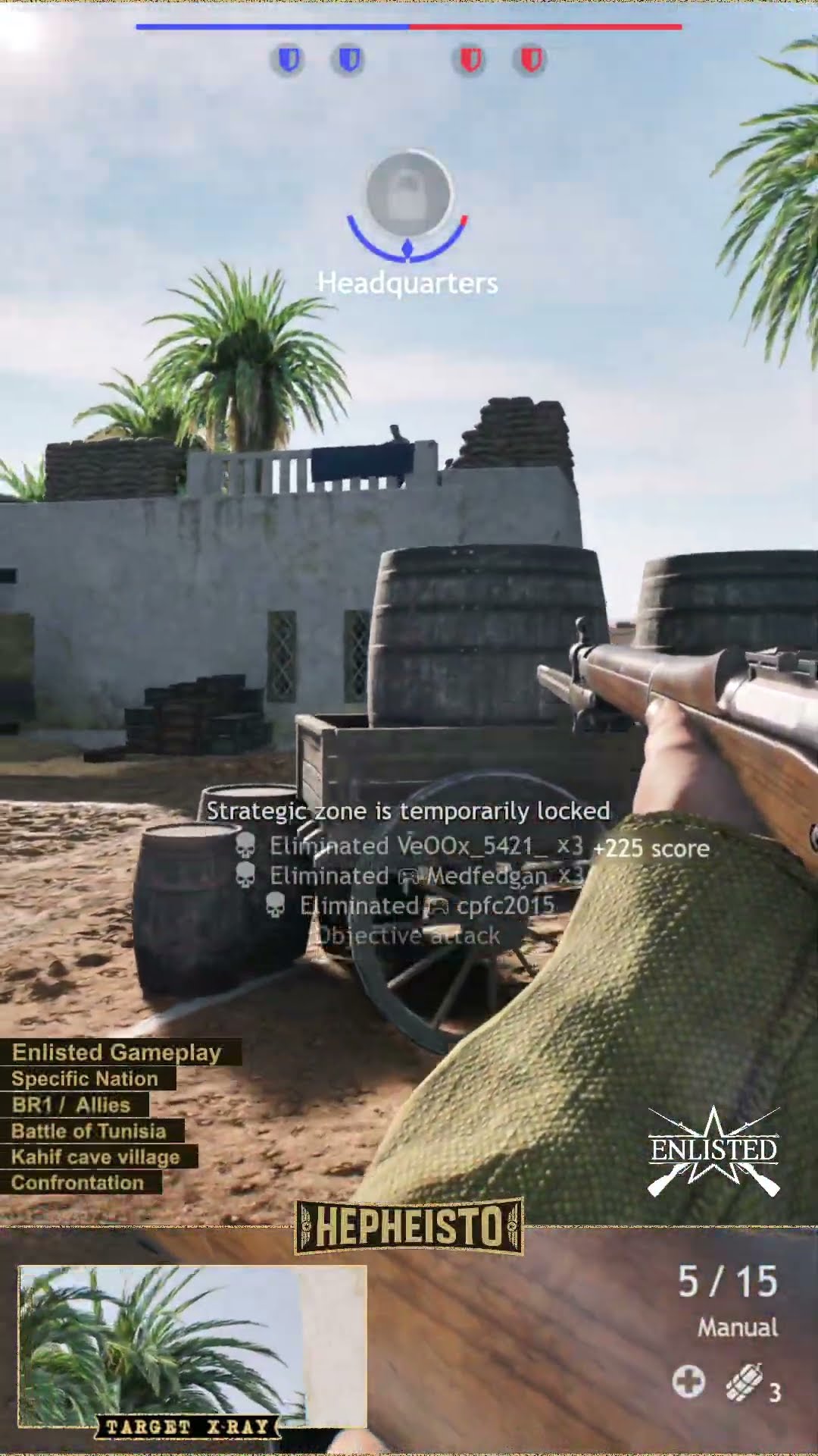 Successfull Artillery & Throwing back Stielhandgranate to Enemies