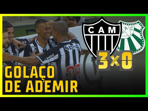 Atlético-MG 3x0 Caldense HOJE golaço do Ademir