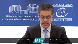 Linos-Alexandre Sicilianos, President, European Court of Human Rights