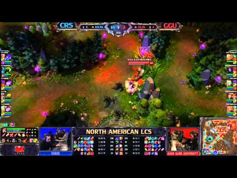 Curse Gaming vs Good Game University LCS Super week 10 NA 1080p HD NO Pauses :)