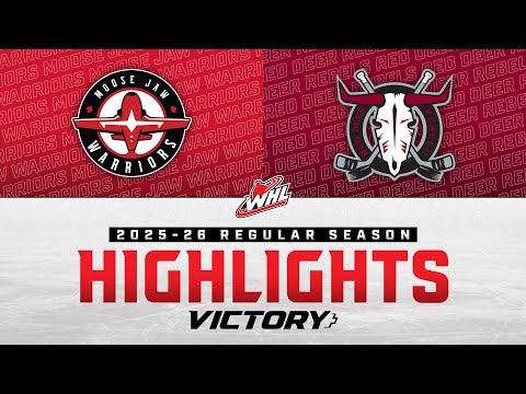 Moose Jaw Warriors at Red Deer Rebels 10/10 I WHL Highlights 2025-26