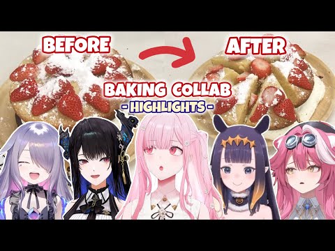 The Chaotic Baking Kitchen Nightmare COLLAB with Calli, Ina, Biboo, Nerissa & Raora【 HIGHLIGHTS 】