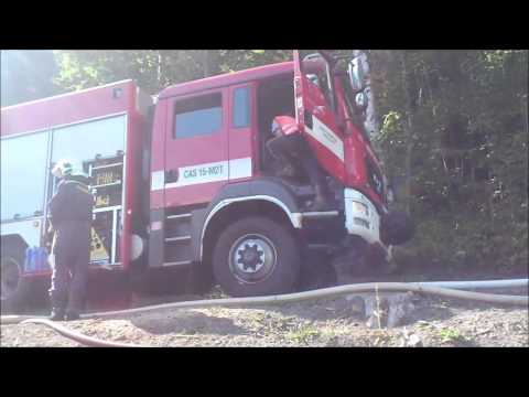 Požár lesního porostu 24.8.2013 Roztoky u Semil