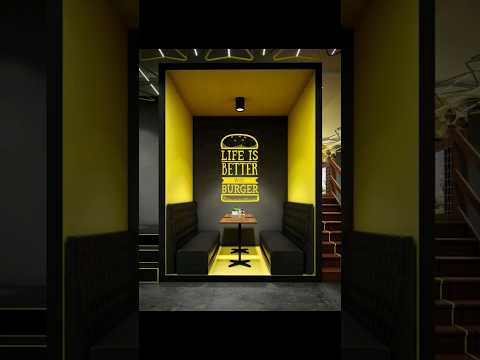 , title : 'Small Fast Food Restaurant Idea | #interiordesign'