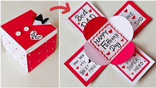 Last minute father's day card ideas l easy father's day greeting card l father's day gift box ideas 