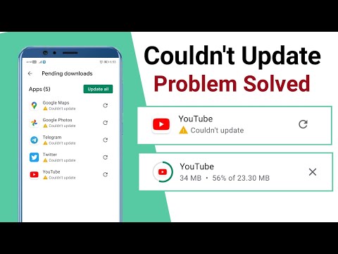 Couldn't update problem solved Playstore App