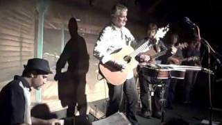 Steve Weisberg and Steve Weisberg meet onstage at  Jim Curry's John Denver tribute show