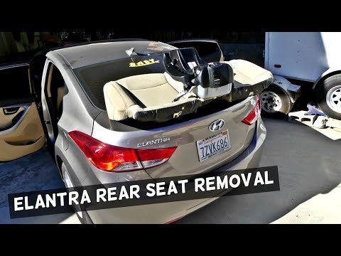 HOW TO REMOVE THE REAR SEAT ON HYUNDAI ELANTRA