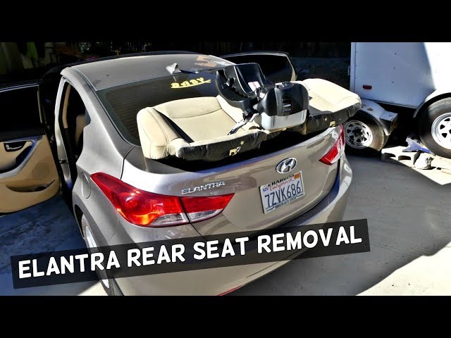 Как Снять Заднее Сиденье Хендай Элантра
