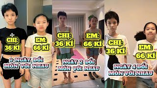 She weighs 36 kg, I weigh 66 kg - We swap meals every week.
