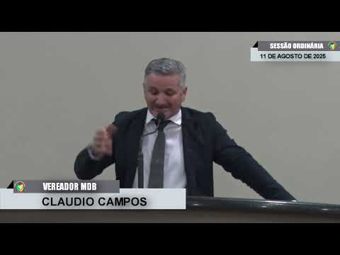CMBTE - USO DE TRIBUNA PELO VEREADOR CLAUDIO CAMPOS - MDB.