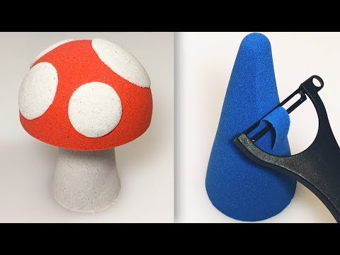 Very Satisfying Video Compilation 64 Kinetic Sand Cutting ASMR Video