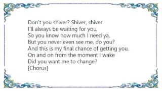 Coldplay - Shiver Jo Whiley Lunchtime Social Lyrics