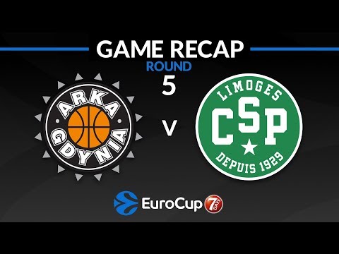Highlights: Arka Gdynia - Limoges CSP