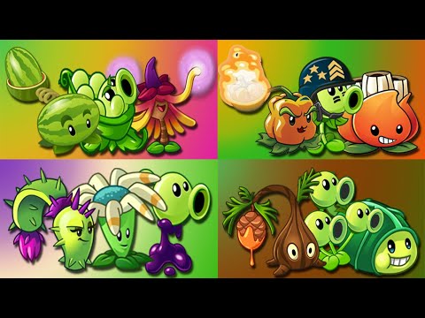 Random 4 Team Plants Battlez - Who Will Win? - PvZ 2 Team Plants vs Team Plants