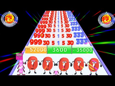 Number Master: Run and Merge vs smash runner! - Number Run 2048 3D Gameplay Mobile