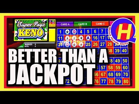 HUGE Super Pays KENO Win from Palms Las Vegas! Better Than A Jackpot!