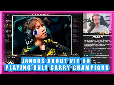 Jankos About VIT BO Playing ONLY CARRY Champions