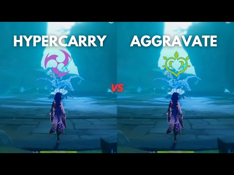 F2P : Raiden Aggravate vs Hypercarry !! is Nahida Aggravate worth??