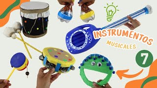 7 HOMEMADE MUSICAL INSTRUMENTS WITH RECYCLING FOR CHILDREN