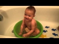 Baby Girl Plays With Water