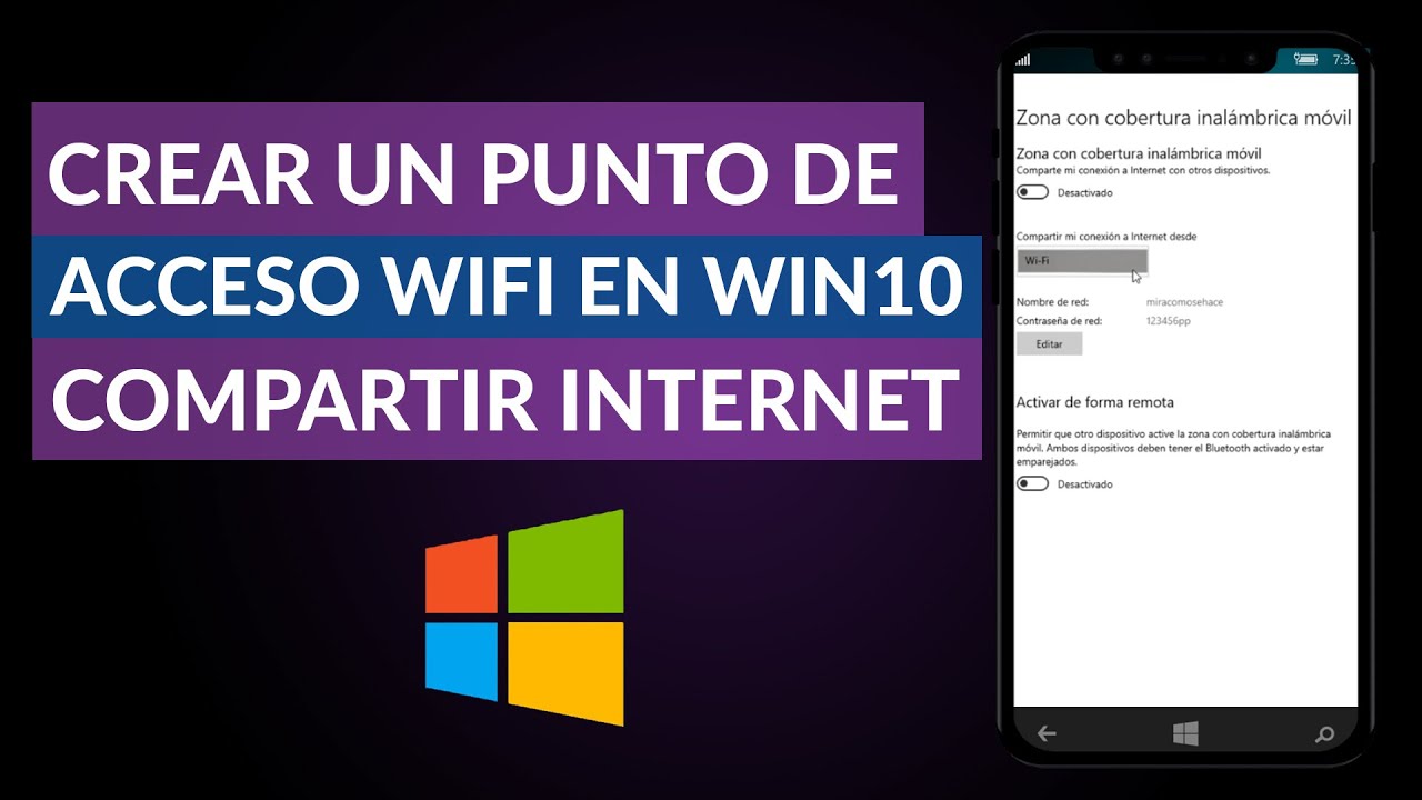 ¿Cómo agrego un punto de acceso móvil a Windows 10?