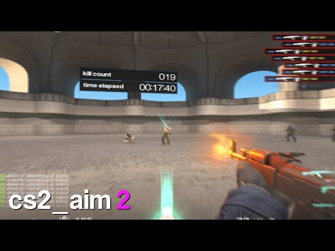 How to play aimbotz style map CS2 - Refrag Warmup Map 