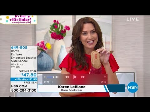 Karen LeBlanc HSN Guest, Born Shoes Hour Presentation