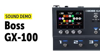 Video thumbnail for Boss GX-100 - Sound Demo (no talking) by Guitar Bonedo
