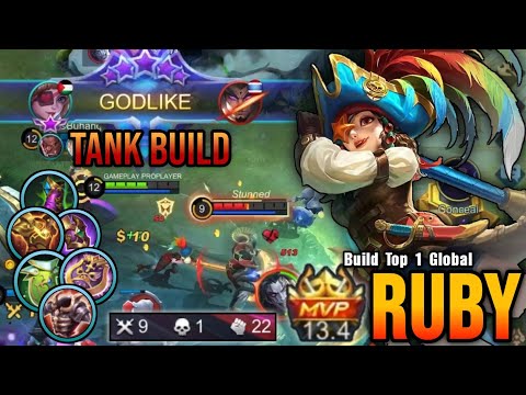 Ruby Tank Build 100% Annoying - Build Top 1 Global Ruby ~ MLBB