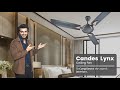 Candes Swift DLX 400rpm Sliver Blue Anti Dust Ceiling Fan, Sweep: 1200 mm