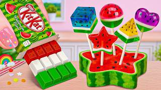 Rainbow Jelly Recipes💗🌈 How To Make Miniature Rainbow Fruit Lollipop Jelly 💞Tiny Sweet🍒🍉