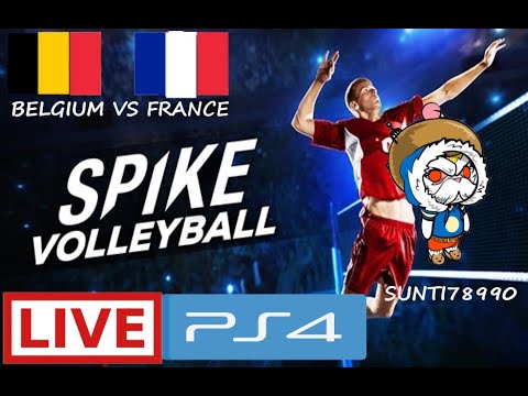 Spike volleyball BELGIUM VS FRANCE live in ps4 walkthourough live streaming by sunti78990
