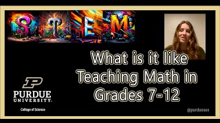 What is it like Teaching Math in Grades 7-12