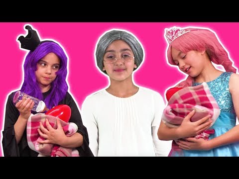 PRINCESS BABYSITTING 👶 Olivia & Malice Compete For A Job! - Princesses In Real Life | Kiddyzuzaa