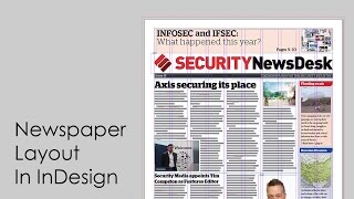 How to design a newspaper: Newspaper layout in InDesign