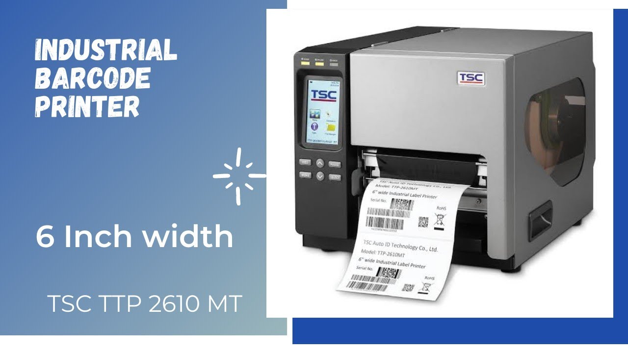 TSC TTP 2610 INDUSTRIAL BARCODE PRINTER | 6 INCH WIDTH | 10 IPS | SUPER RUGGED